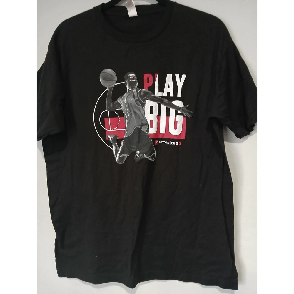 Play Big. Toyota Big 3. Basketball Graphic T Shirt. Men Size Large.